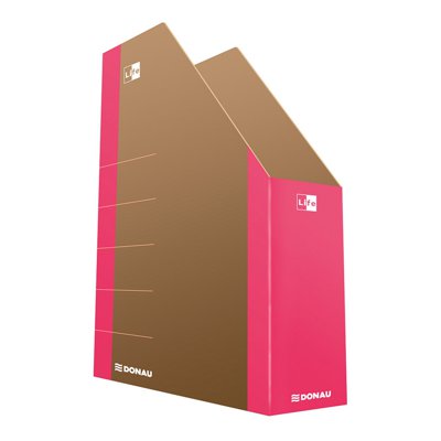 Pojemnik na dokumenty DONAU Life, karton, A4, różowy