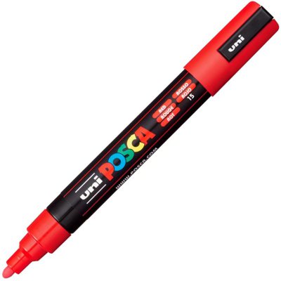 Marker pigmentowy Posca PC-5M czerwony