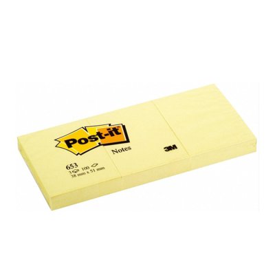 Bloczki samoprzylepne Postit®, żółte, 38x51 
