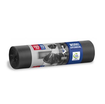Worki na śmieci ANNA ZARADNA, supermocne, 160 l 10 szt., czarny