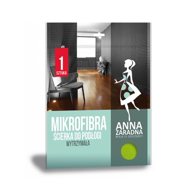 Mikrofibra ściereczka do podłogi ANNA ZARADNA, 1 szt., zielony