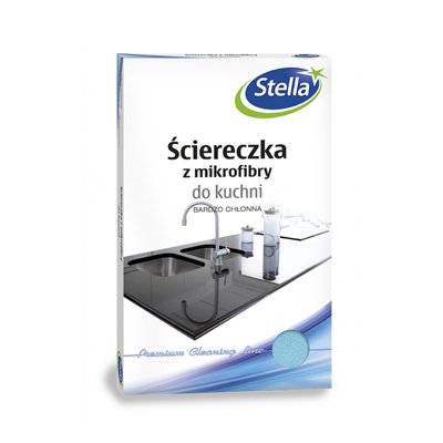 Ściereczka z mikrofibry STELLA, do kuchni, 1 szt., mix