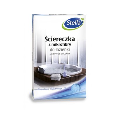 Ściereczka z mikrofibry STELLA, do łazienki, 1 szt., mix