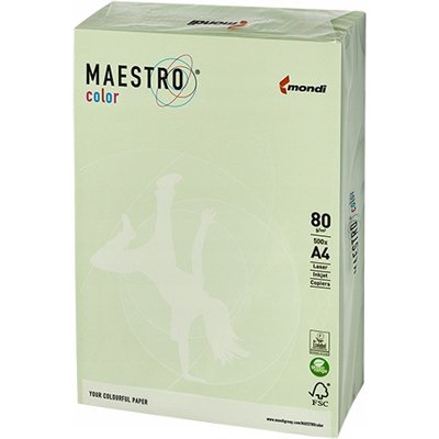 Papier ksero A4 80g MAESTRO COLOR GN27 pastel jasna zieleń