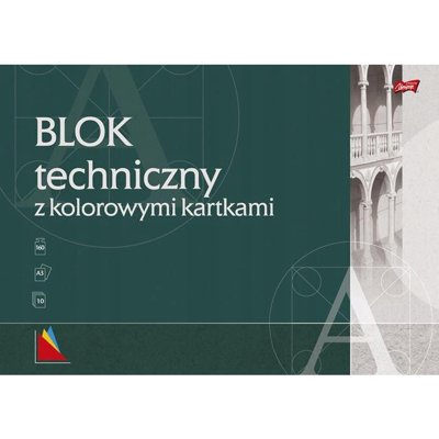 Blok techniczny A3 10k kolor UNIPAP