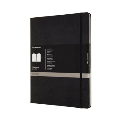 Notes MOLESKINE Professional XXL (21,6x27,9 cm) twarda oprawa, 192 strony, czarny