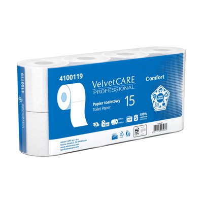 Papier toaletowy celulozowy VELVET Professional, 2 op. 8 rolek