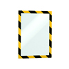 DURAFRAME SECURITY A4 – dwukolorowa, samoprzylepna ramka magnetyczna, żółty/czarny